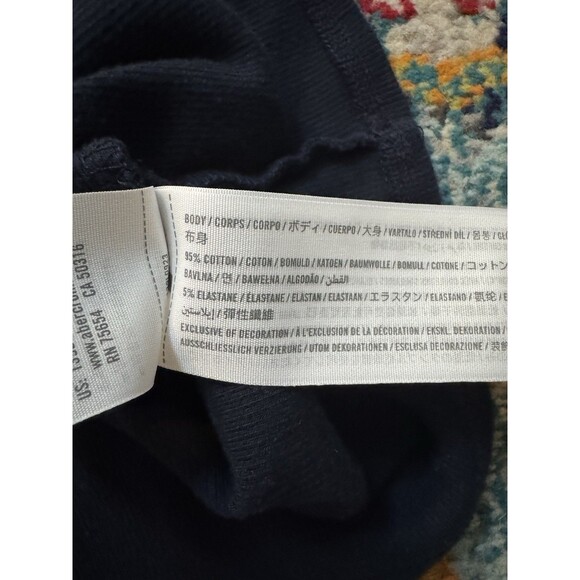 Abercrombie & Fitch Soft Collection Navy Blue Ribbed Tee Size Medium - Picture 7 of 7